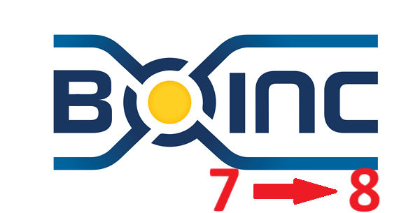 BOINC changes major version from 7 to 8